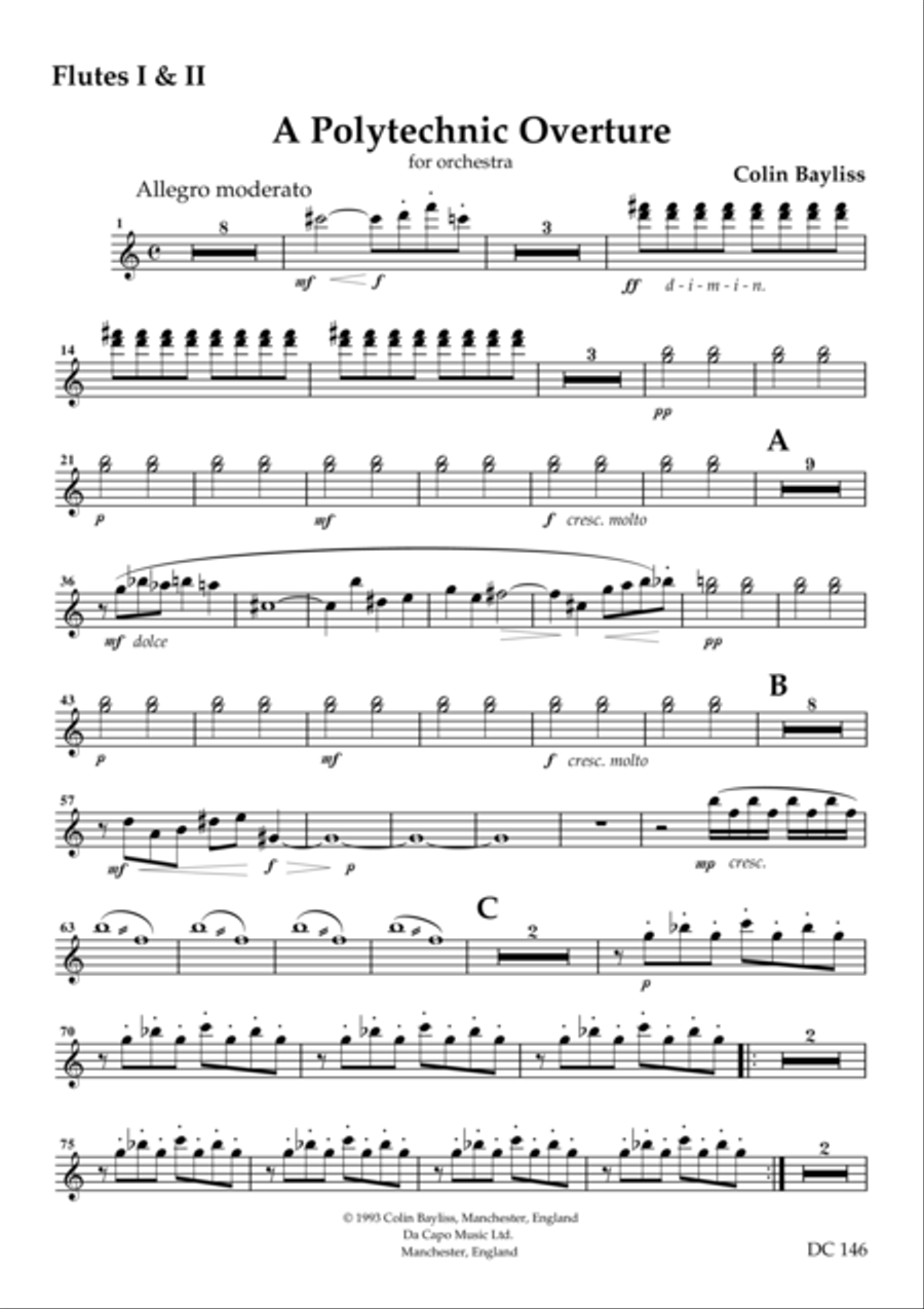 Polytechnic Overture [ parts] Large Ensemble scores gallery preview page 1