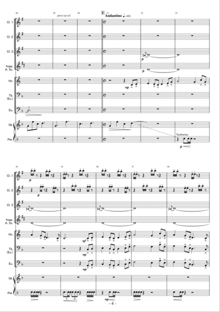 Two Irish Tunes (for Mixed Octet) Percussion Ensemble scores gallery preview page 4