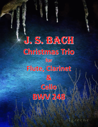 Book cover for Bach: Christmas Trio for Flute, Clarinet & Cello