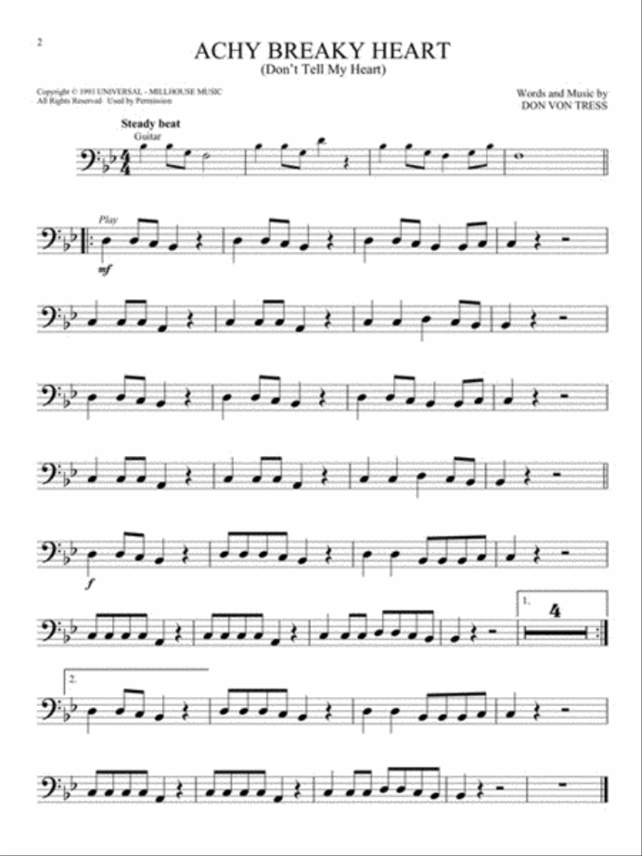 Pop Favorites - 10 Fun Hits Trombone Solo scores gallery preview page 3