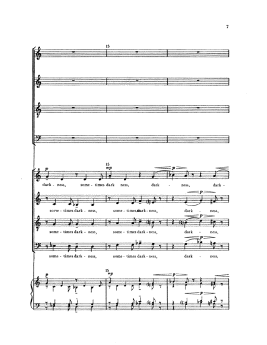 Ye were sometimes darkness 4-Part scores gallery preview page 6