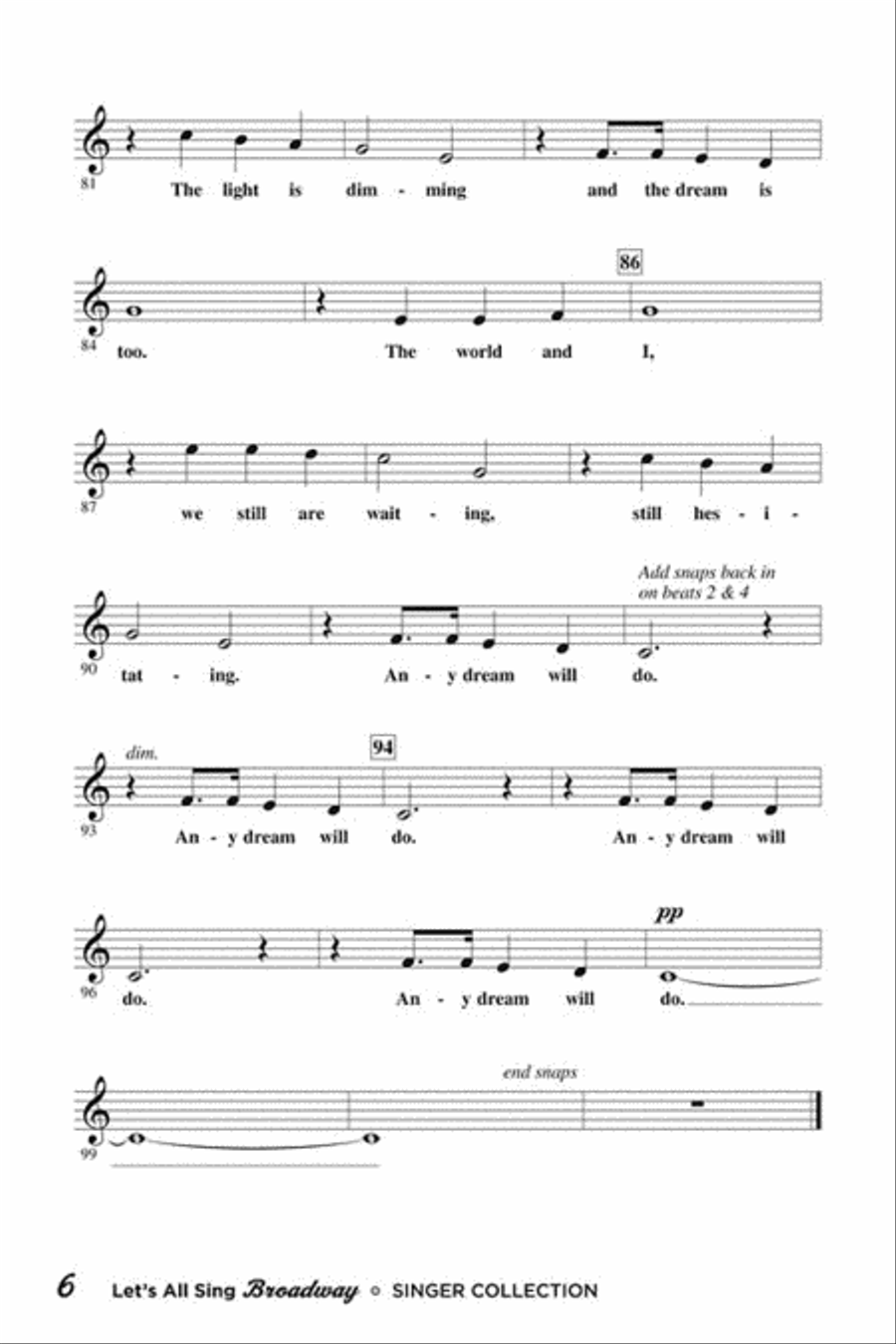 Let's All Sing Broadway Let's All Sing Broadway Choir scores gallery preview page 6