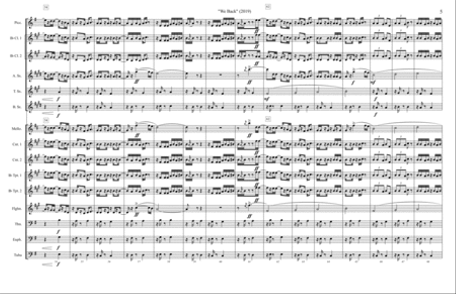We Back Woodwind Ensemble scores gallery preview page 5
