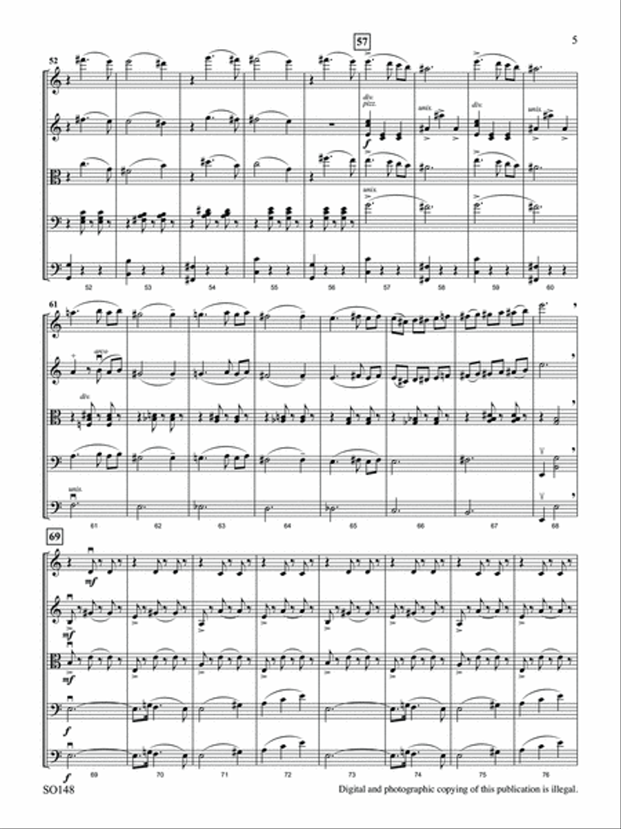 Waltz (from Masquerade Suite) - Full Score String Orchestra scores gallery preview page 5