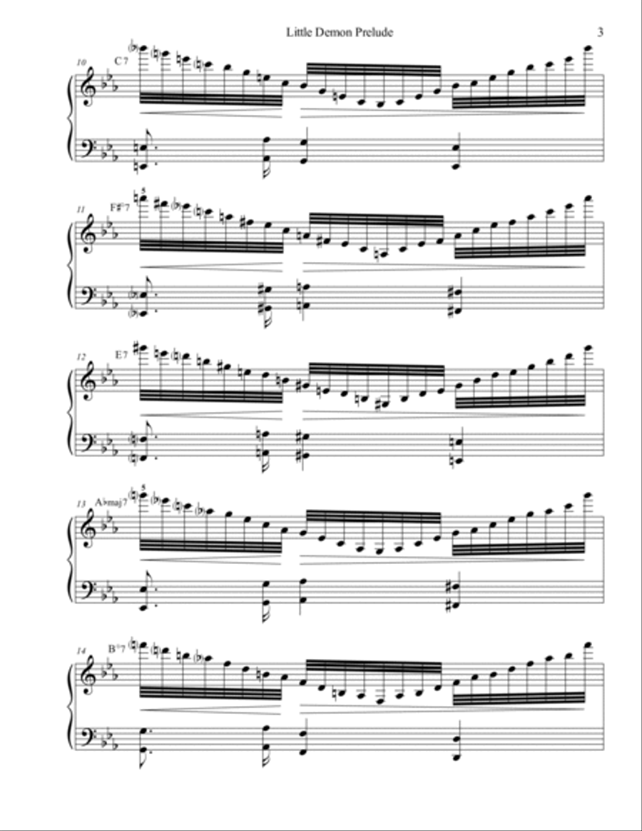Little Demon Prelude Piano Solo scores gallery preview page 5