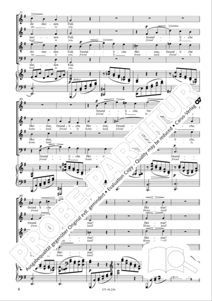 Drei Quartette op. 64 Choir scores gallery preview page 9