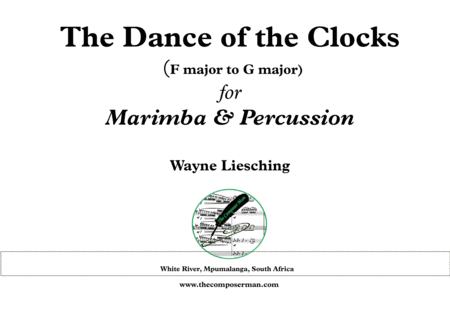 Dance of the Clocks (F-G major) for Marimba and Percussion