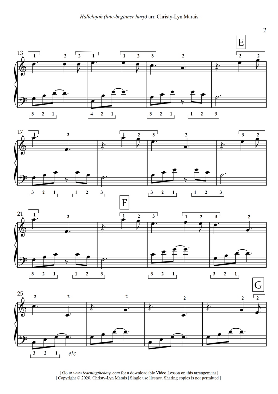 Hallelujah Harp scores gallery preview page 3