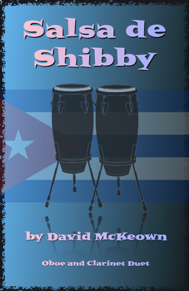 Book cover for Salsa de Shibby, for Oboe and Clarinet Duet