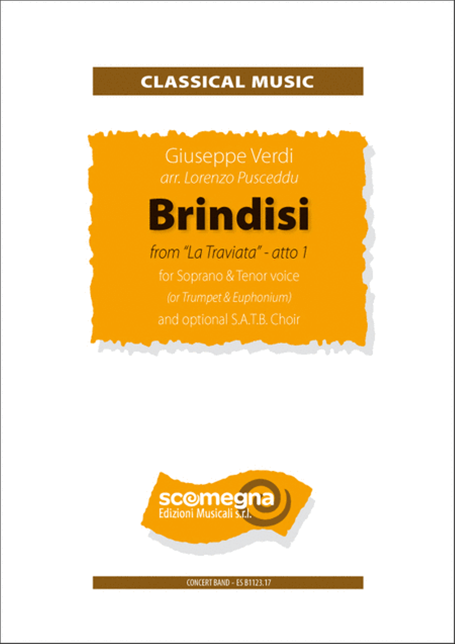 Brindisi From La Traviata 4-Part scores gallery preview page 1