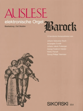 Book cover for Auslese Barock -12 Beruhmte Kompositionen Fur Elektronische Orgel-