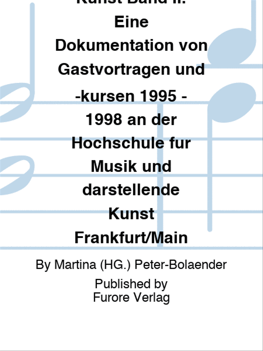 Frauen Korper Kunst Band II. Eine Dokumentation von Gastvortragen und -kursen 1995 - 1998 an der Hochschule fur Musik und darstellende Kunst Frankfurt/Main School and Community scores gallery preview page 1