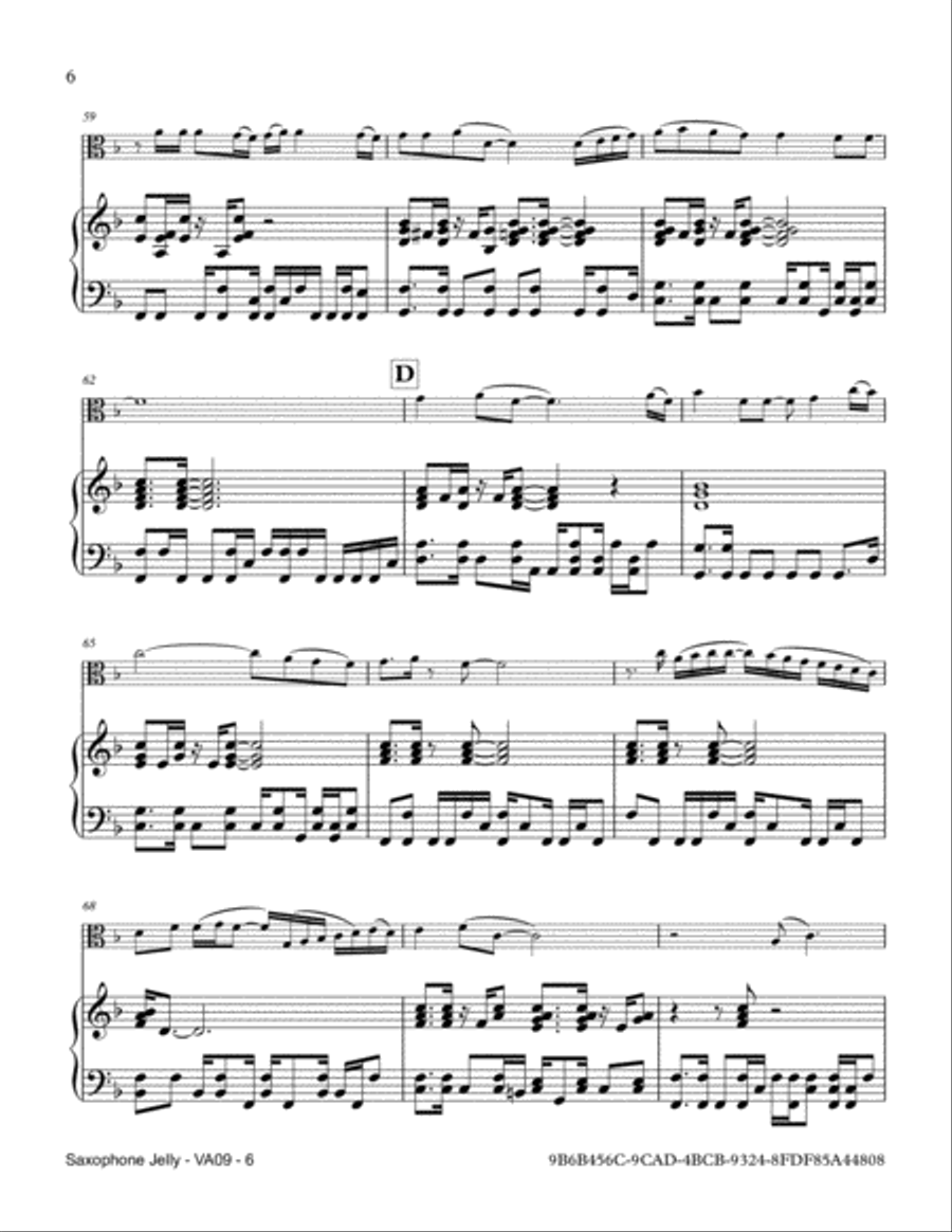 Saxophone Jelly Saxophone Jelly Saxophone scores gallery preview page 6