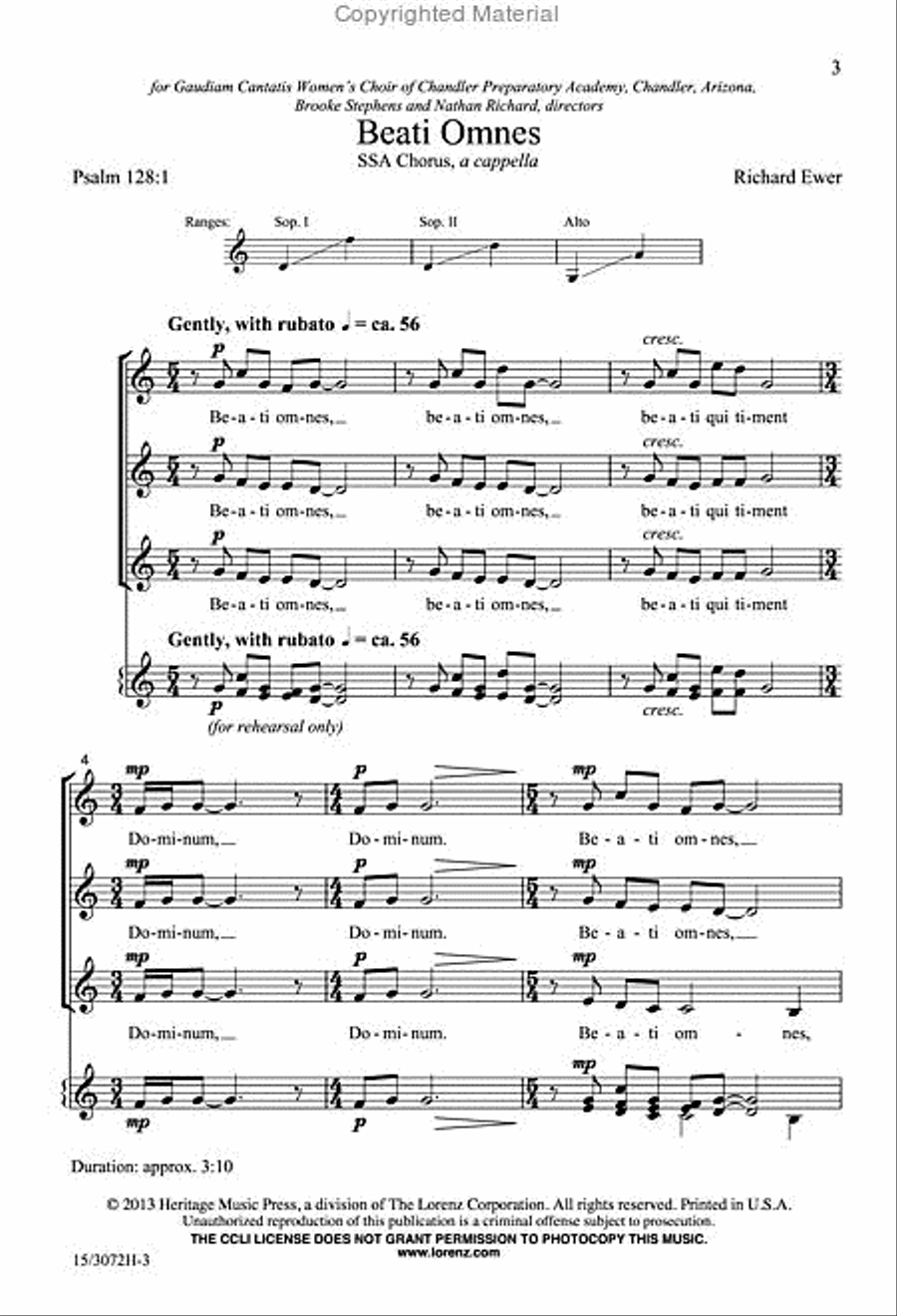 Beati Omnes SSA scores gallery preview page 2