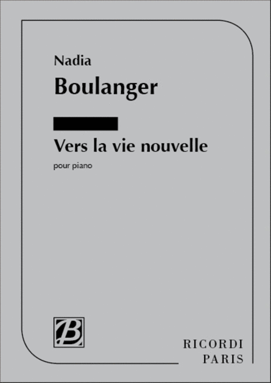 Vers La Vie Nouvelle Piano Solo scores gallery preview page 1