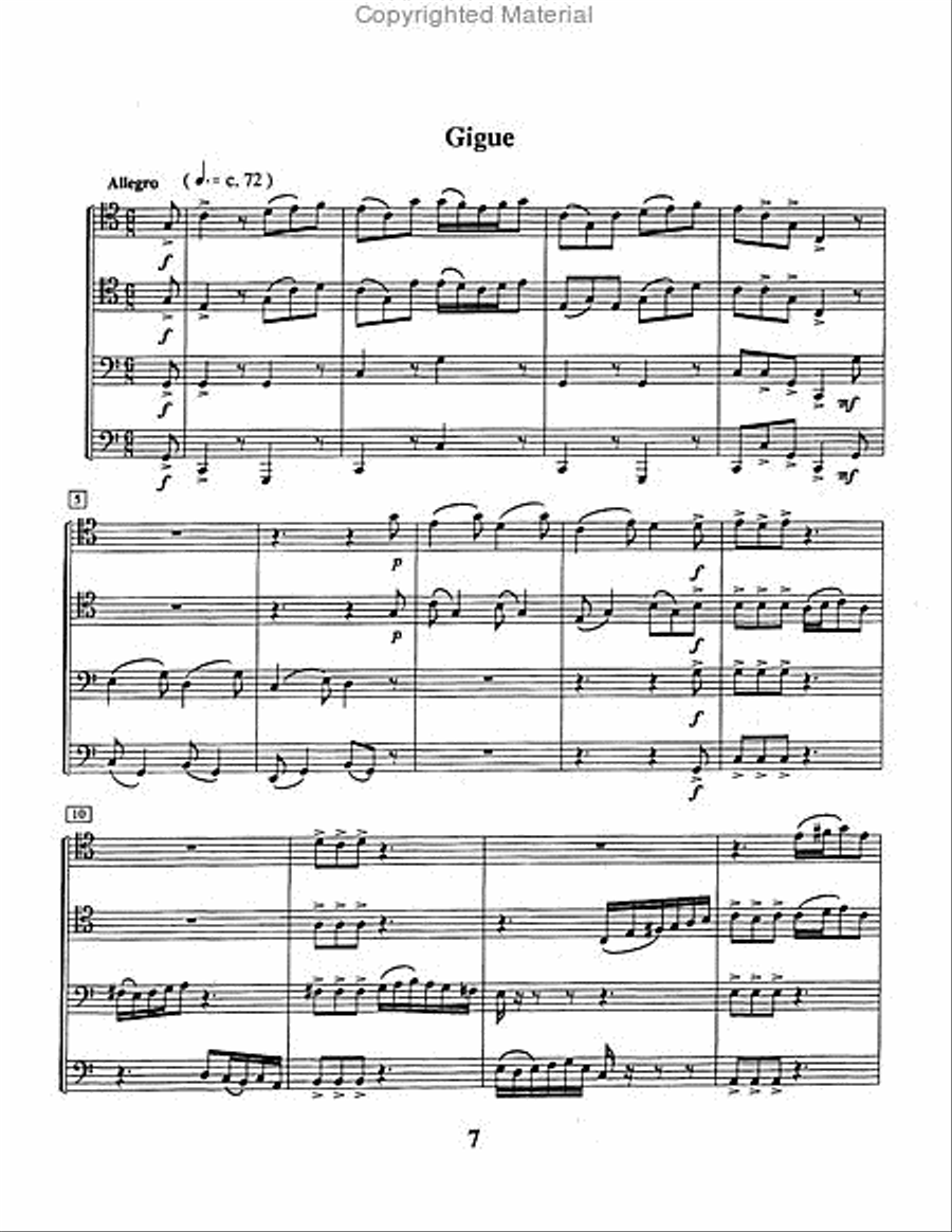 Sarabande, Gavottes, and Gigue EETT scores gallery preview page 5
