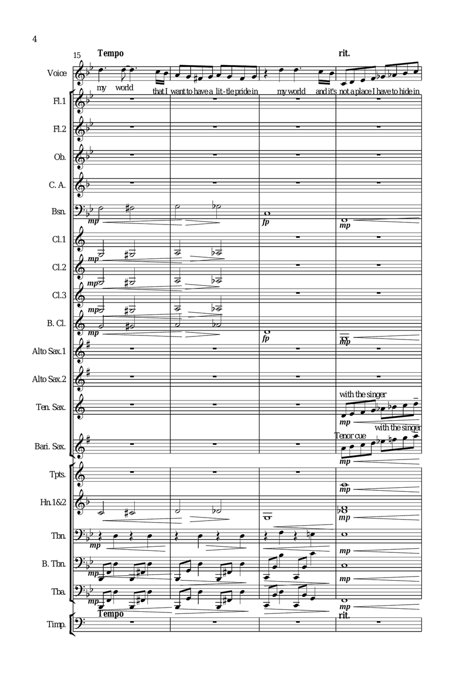 I Am What I Am Concert Band scores gallery preview page 4