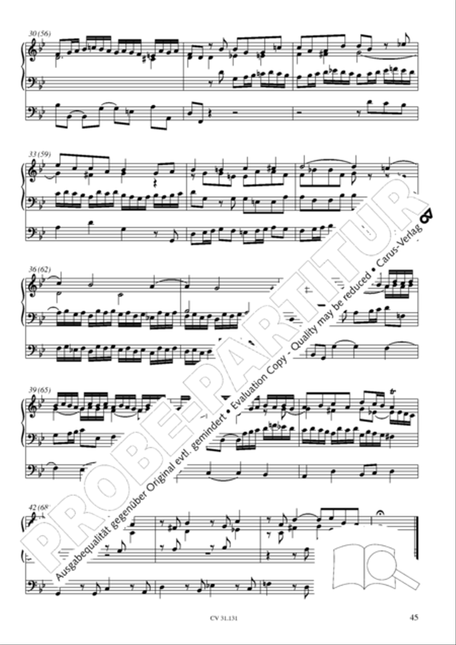 Form the deep, Lord, cried I, Lord, to Thee (Aus der Tiefe rufe ich, Herr, zu dir) 4-Part scores gallery preview page 46