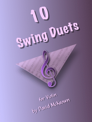 Book cover for 10 Swing Duets for Violin