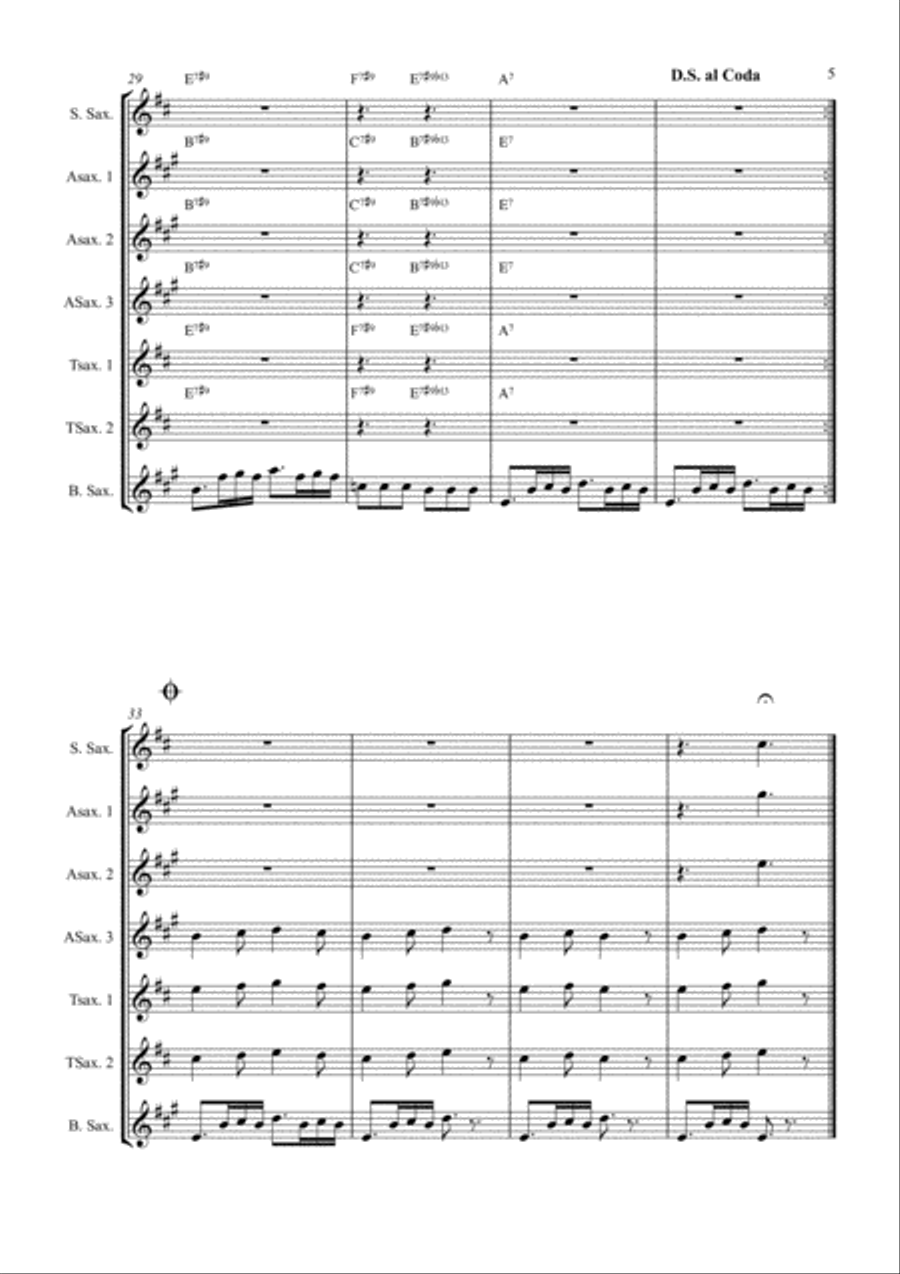 All Blues Woodwind Quintet scores gallery preview page 5