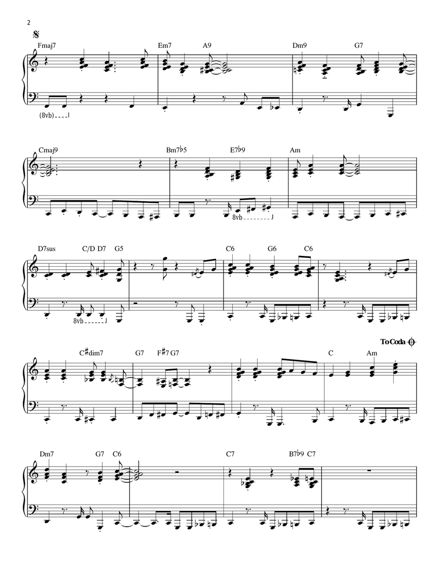 A Holly Jolly Christmas A Holly Jolly Christmas Piano Solo scores gallery preview page 2