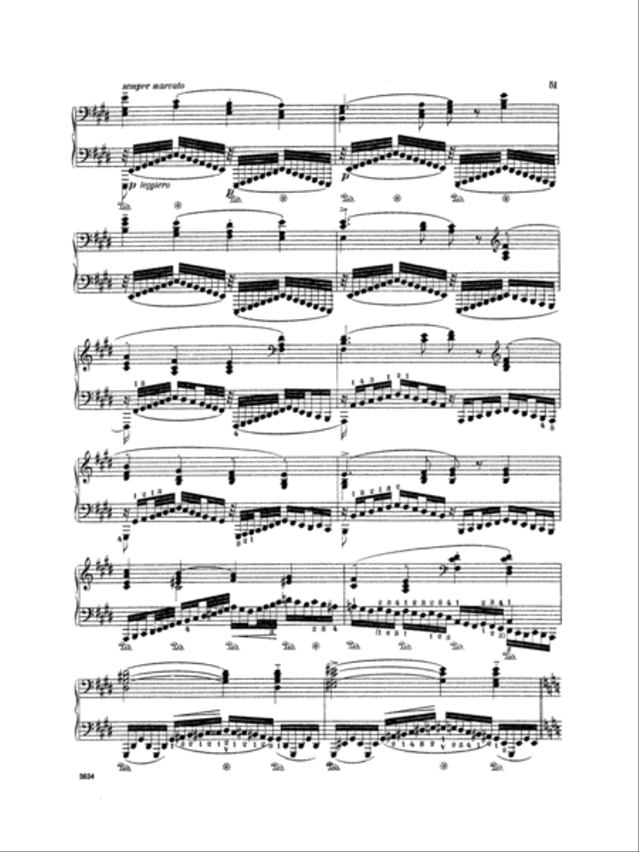 Liszt: Legend-- St. Francis Walking Over the Waves Piano Solo scores gallery preview page 5