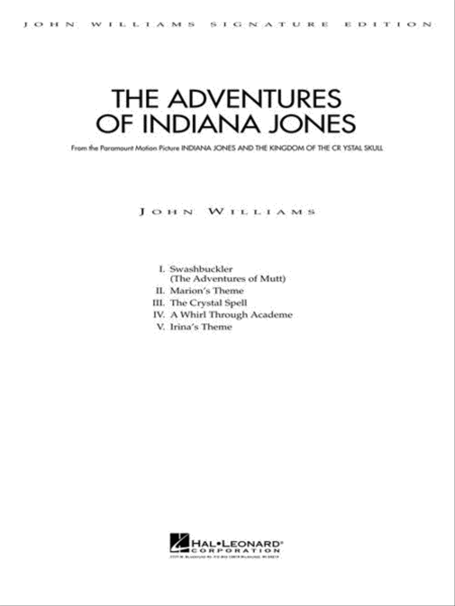 The Adventures of Indiana Jones Full Orchestra scores gallery preview page 3