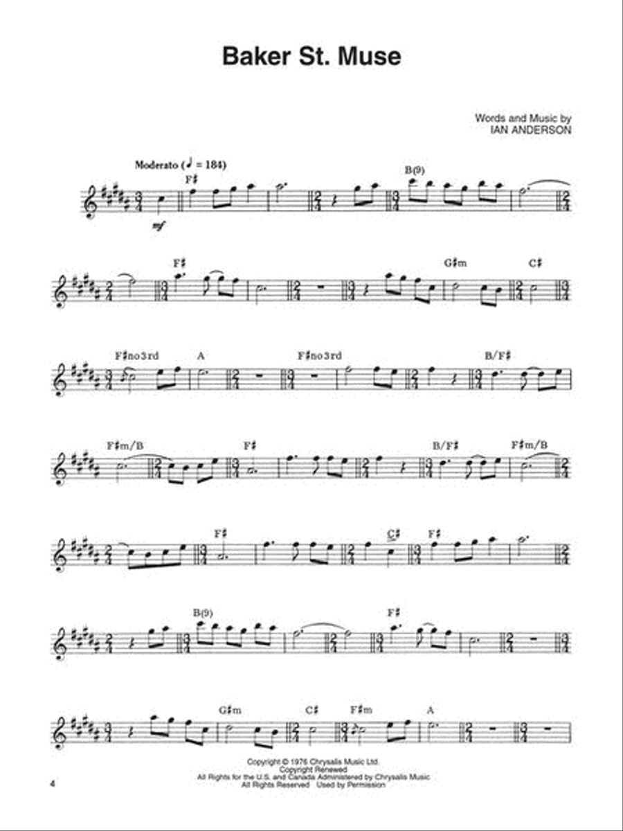 Jethro Tull – Flute Solos Flute Solo scores gallery preview page 5