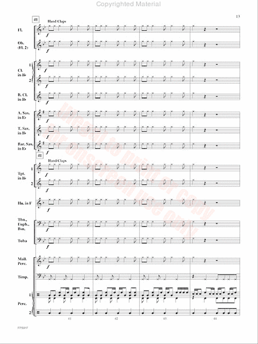 Junk Funk Concert Band scores gallery preview page 14
