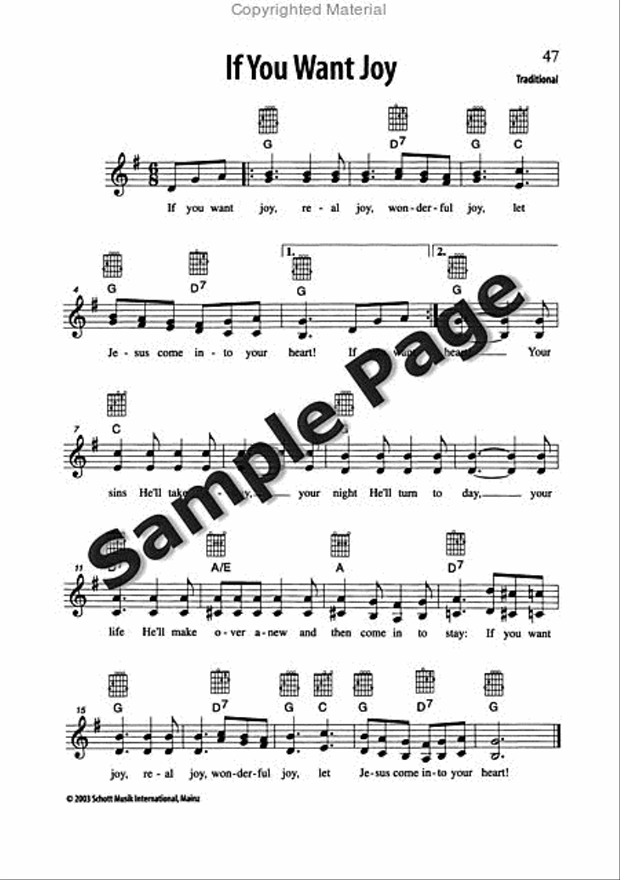 Best of Spirituals & Gospels Acoustic Guitar scores gallery preview page 48