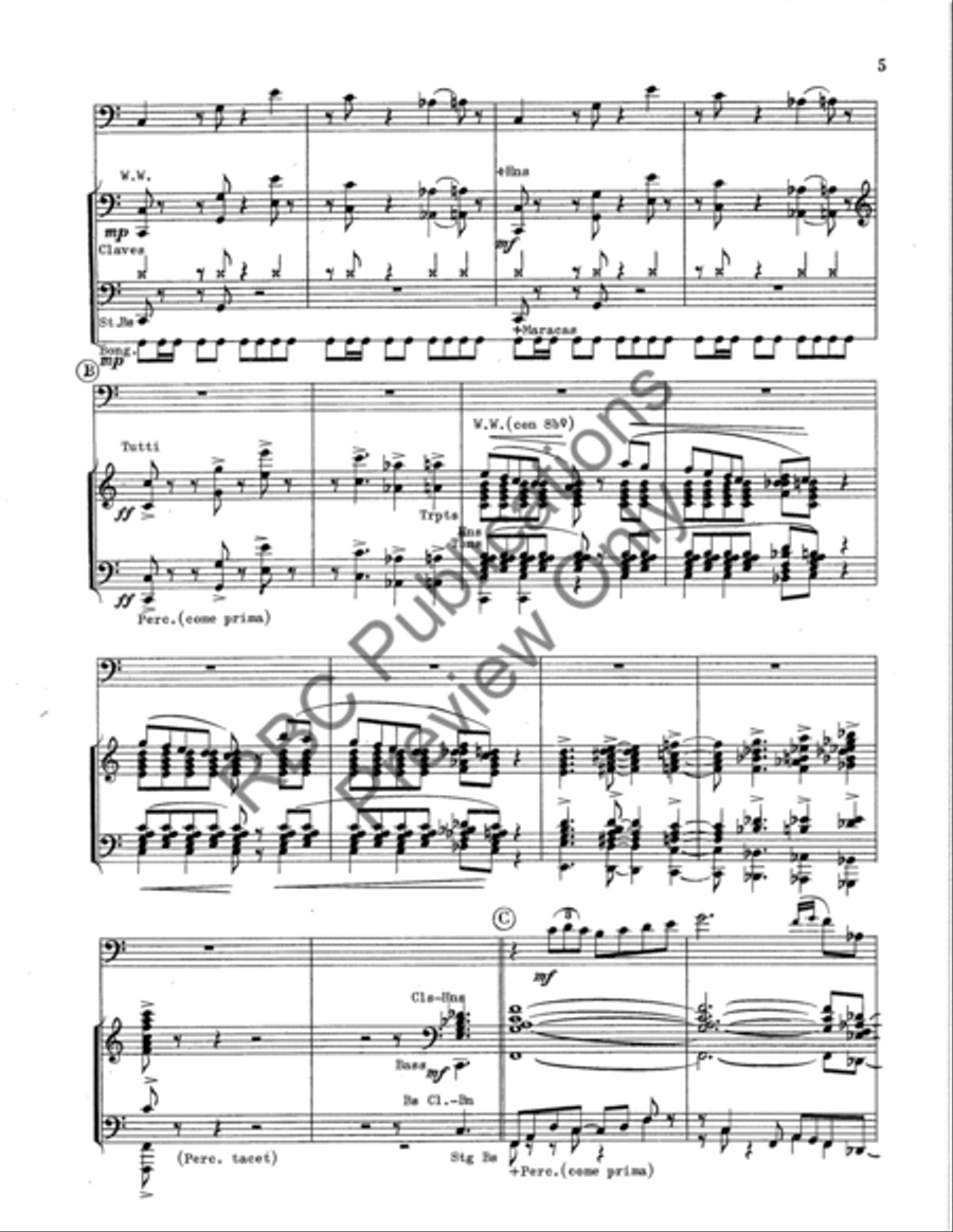 Aria For Trombone Aria For Trombone Concert Band scores gallery preview page 6