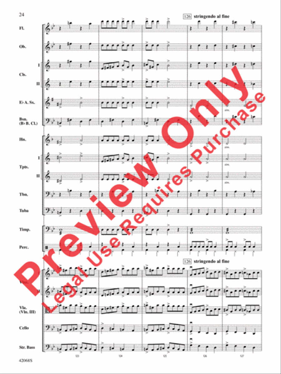 Peer Gynt Suite Selections Full Orchestra scores gallery preview page 25
