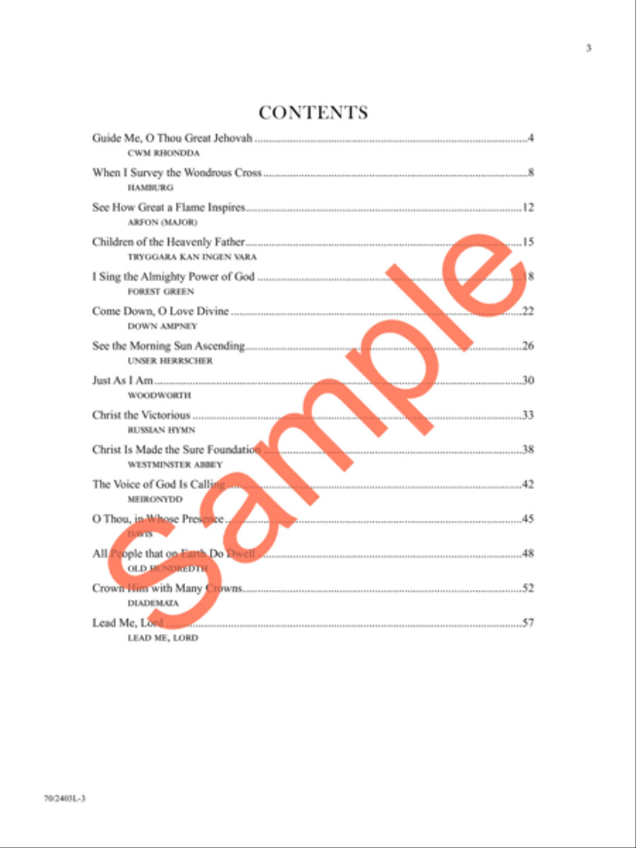 A Treasury of Hymns, Vol. 2 Organ Solo scores gallery preview page 4