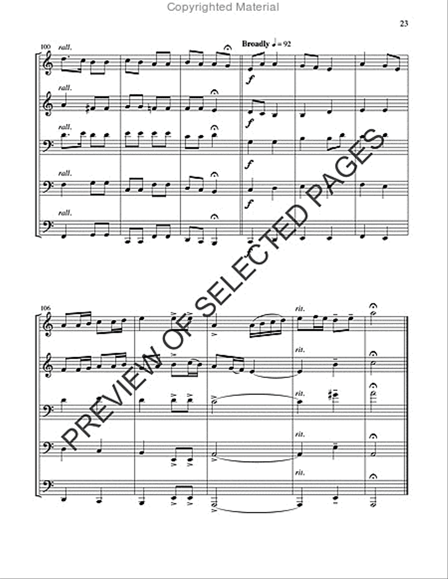Three French Carols Horn scores gallery preview page 7
