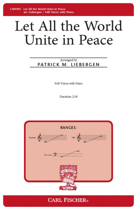Book cover for Let All the World Unite in Peace