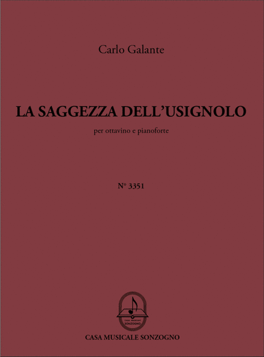 La saggezza dell'usignolo Piccolo scores gallery preview page 1