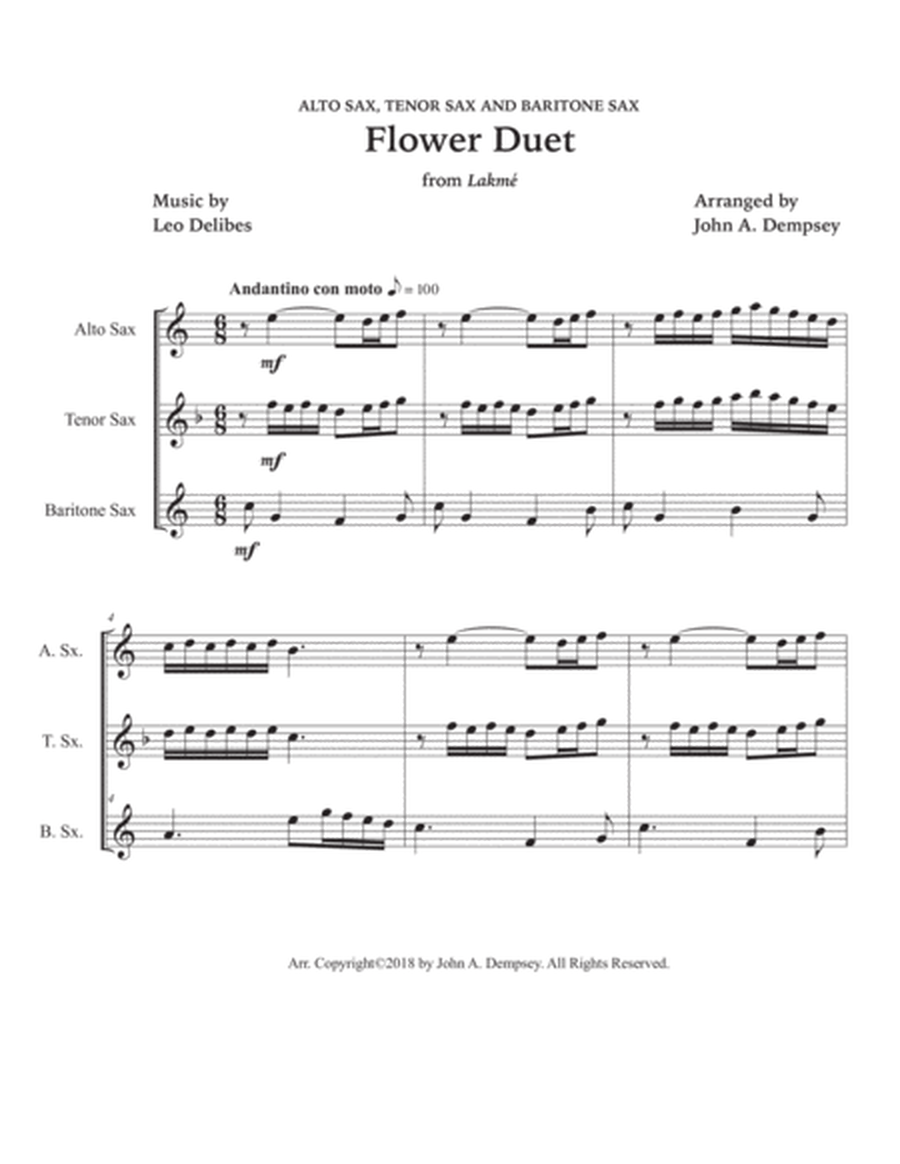 Flower Duet (Sax Trio: ATB) image number null