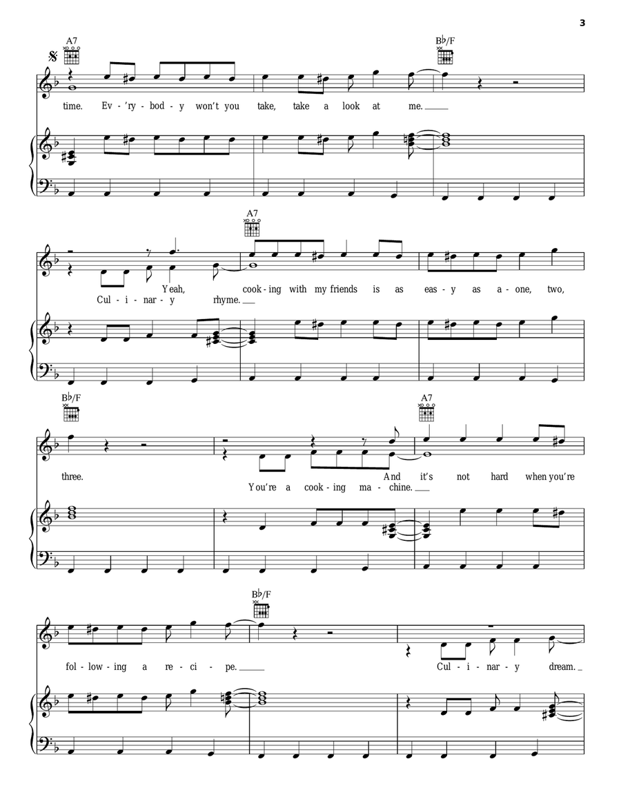 Now We're Cooking Now We're Cooking Piano, Vocal, Guitar scores gallery preview page 3