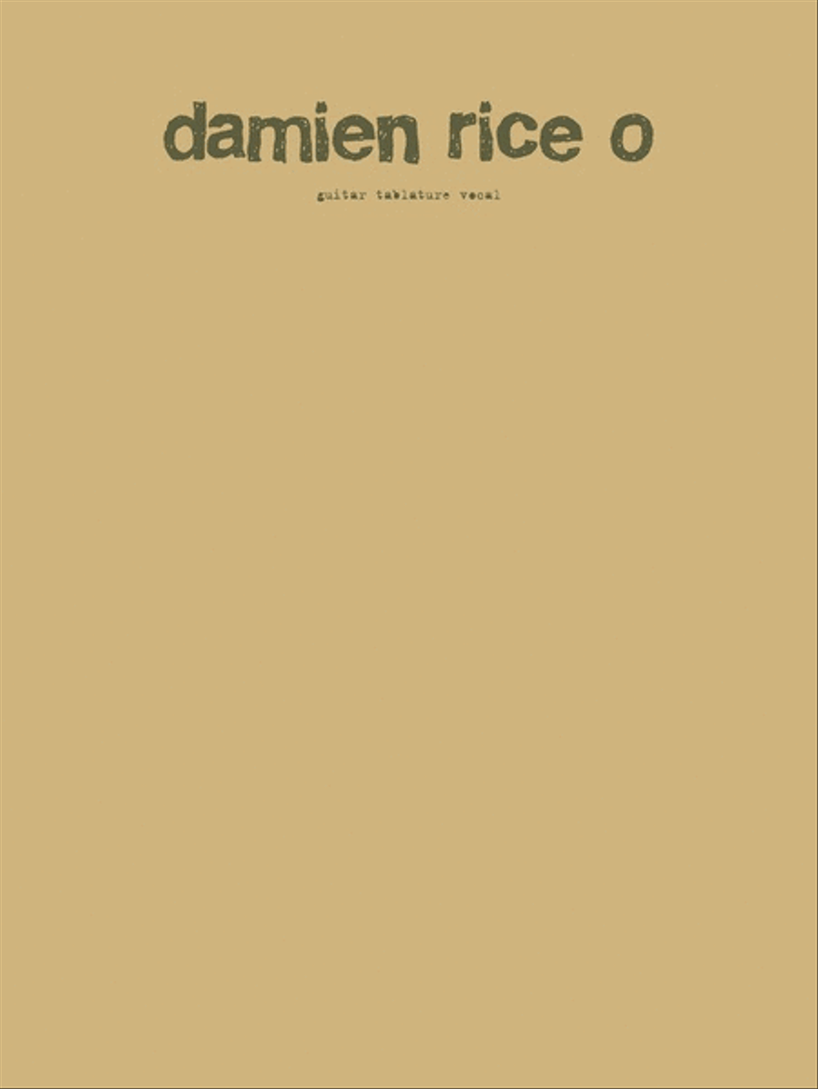Damien Rice O Guitar Tab Guitar Tablature scores gallery preview page 1
