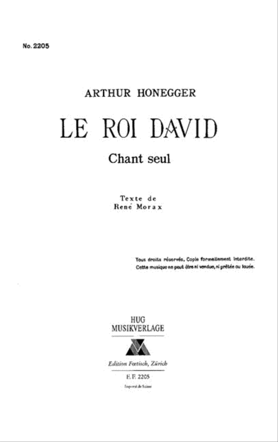 Roi David Choir scores gallery preview page 1