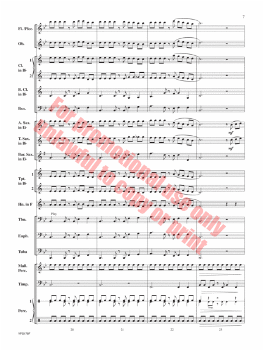 Cinco de Corazones Cinco de Corazones Concert Band scores gallery preview page 8