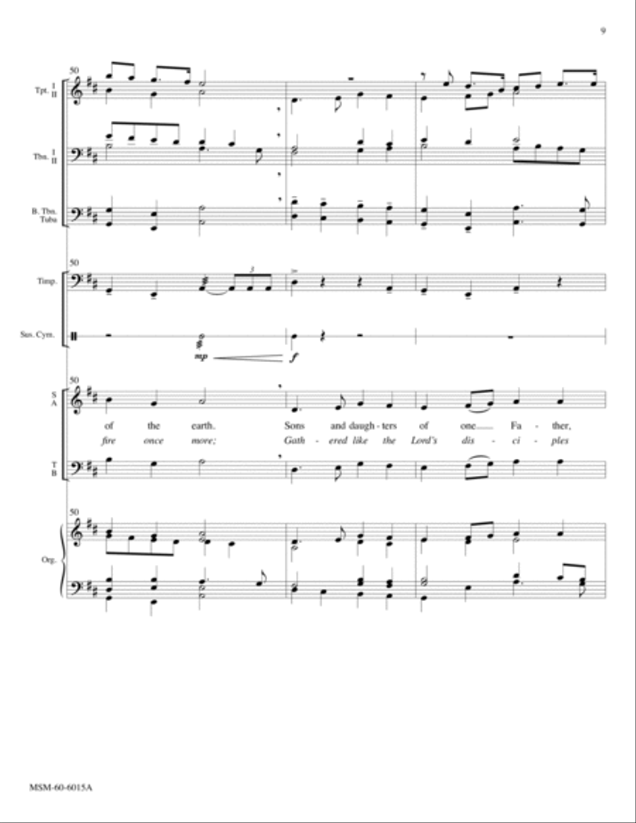Sound the Bell of Holy Freedom Come to Us, O Holy Spirit (Full Score) Choir scores gallery preview page 22