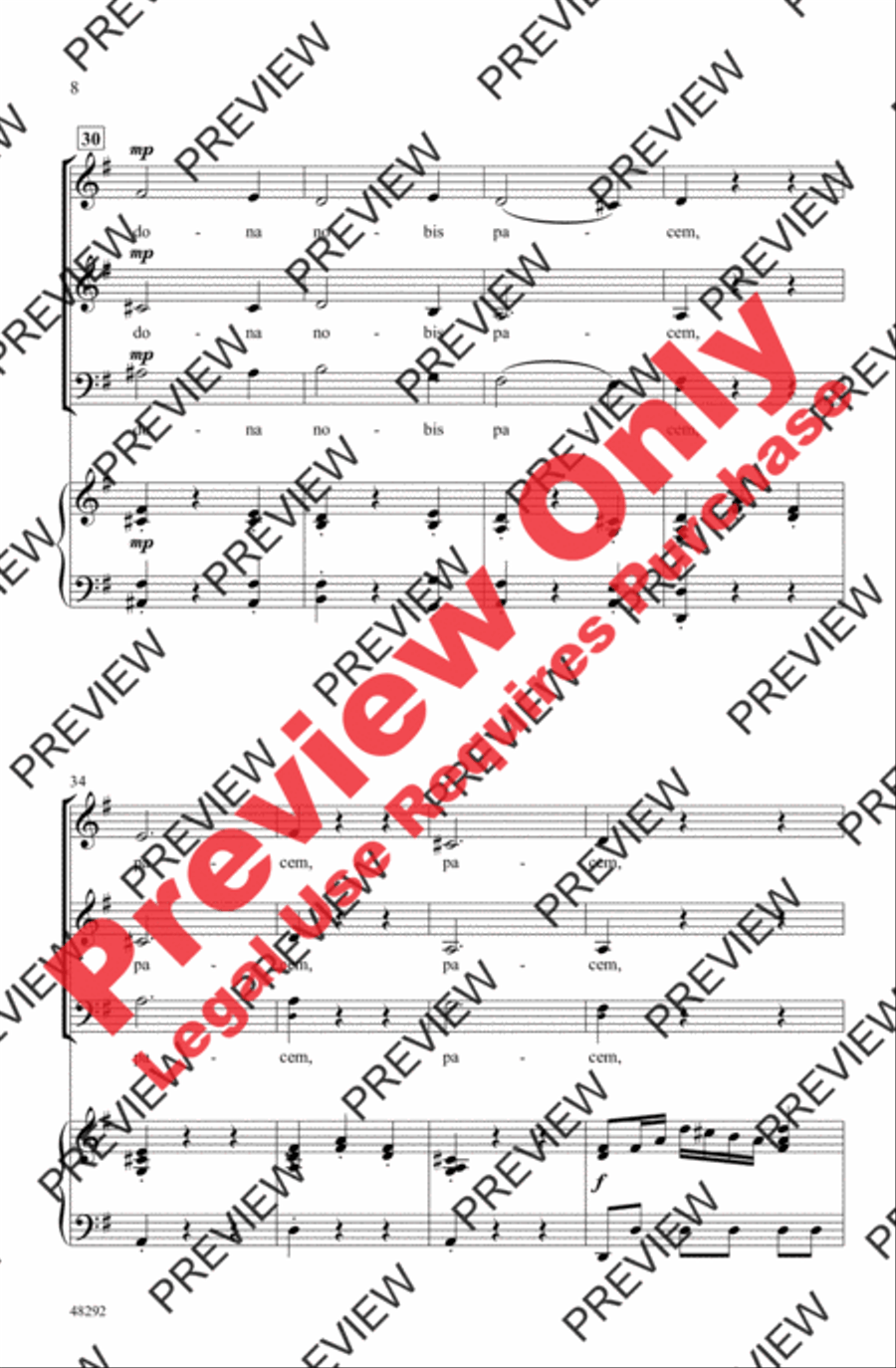 Dona Nobis Pacem Dona Nobis Pacem 3-Part scores gallery preview page 8
