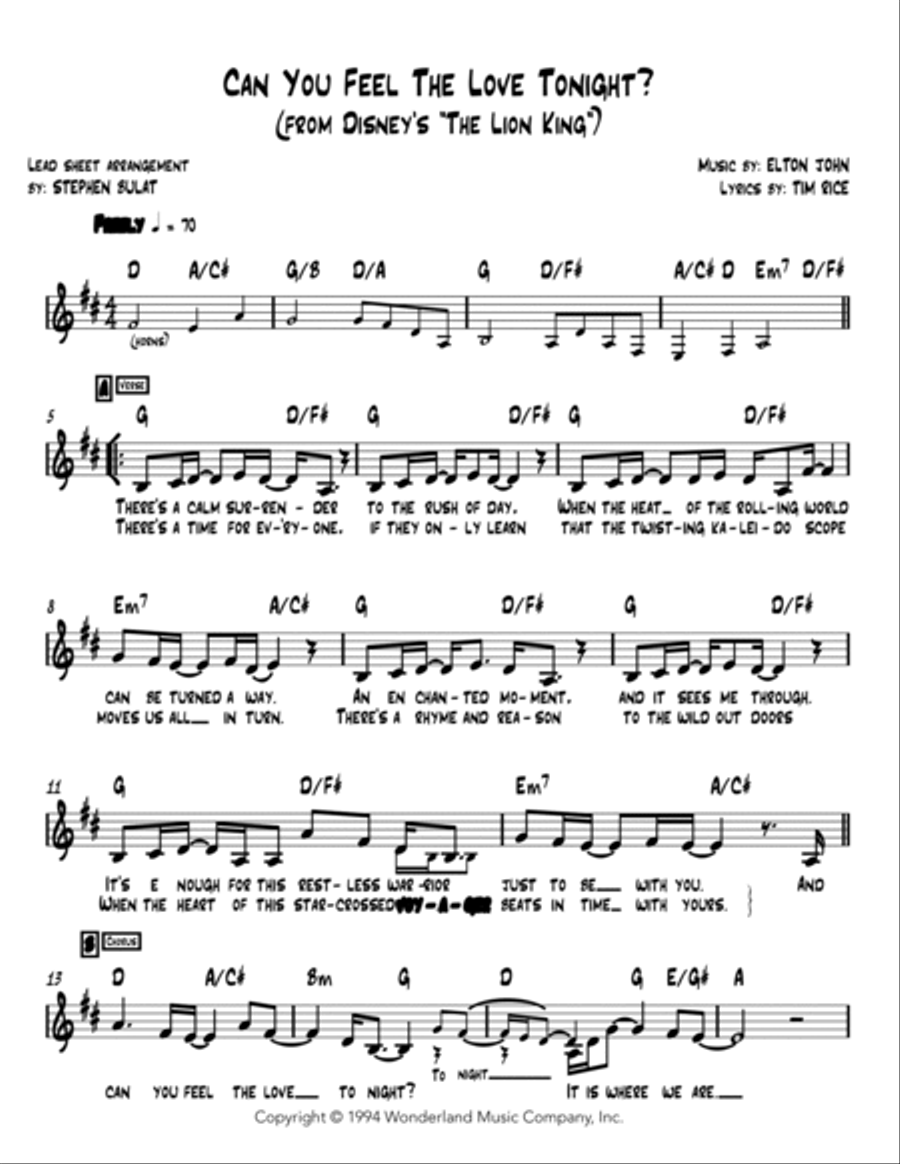 Can You Feel The Love Tonight Large Ensemble scores gallery preview page 2