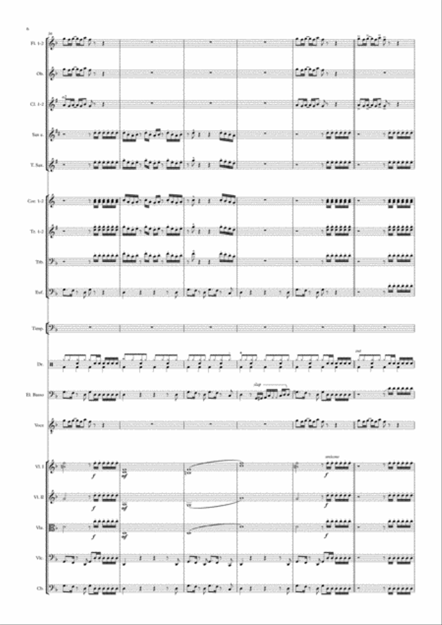 Uptown Funk Large Ensemble scores gallery preview page 6