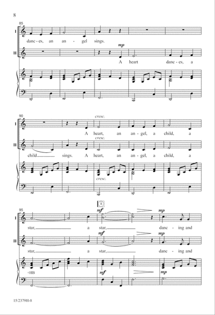 A Star Dances, an Angel Sings 2-Part scores gallery preview page 9