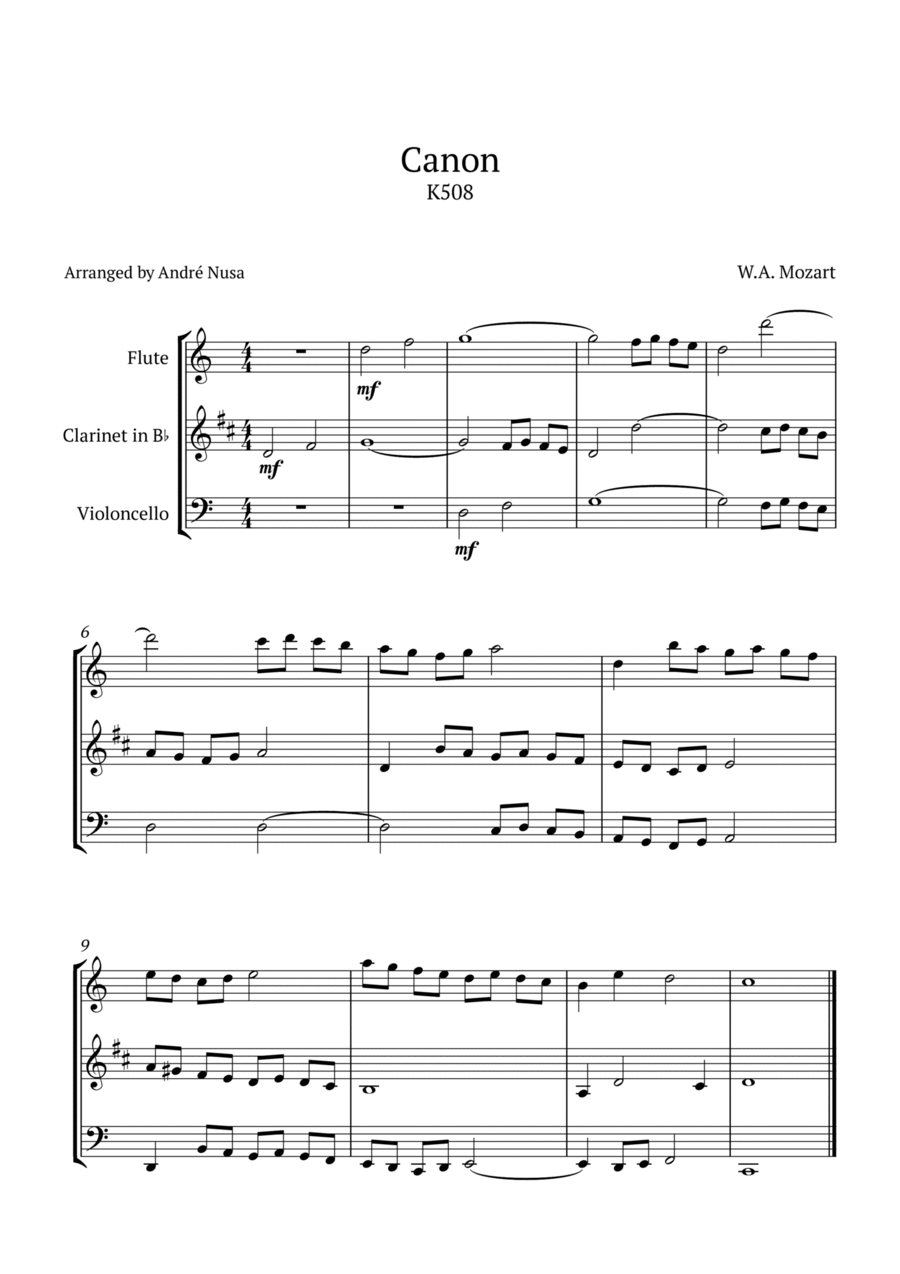 Canon K508 Chamber Music scores gallery preview page 1