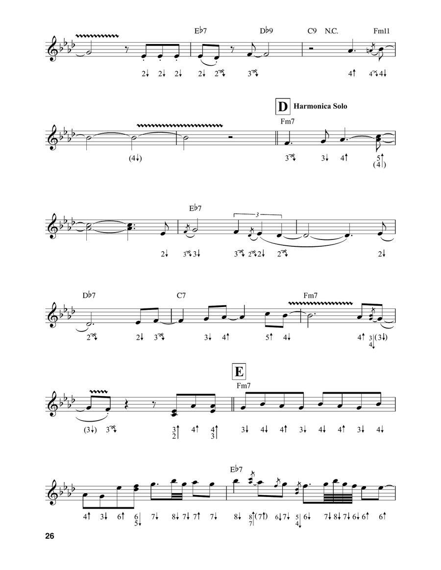 Song For My Father Harmonica scores gallery preview page 2