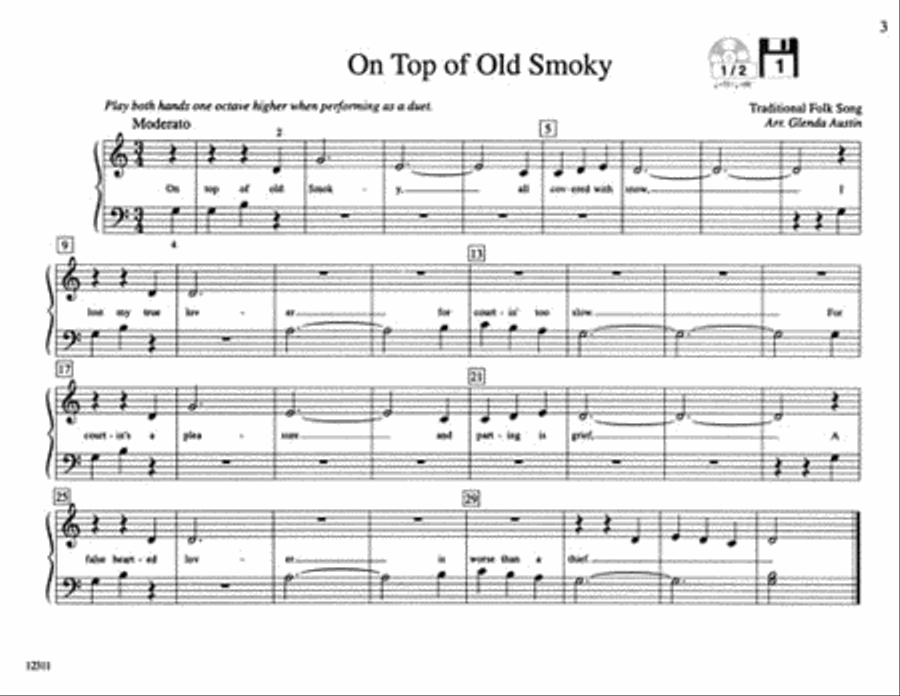 Teaching Little Fingers to Play Familiar Tunes – Book only Piano Method scores gallery preview page 4