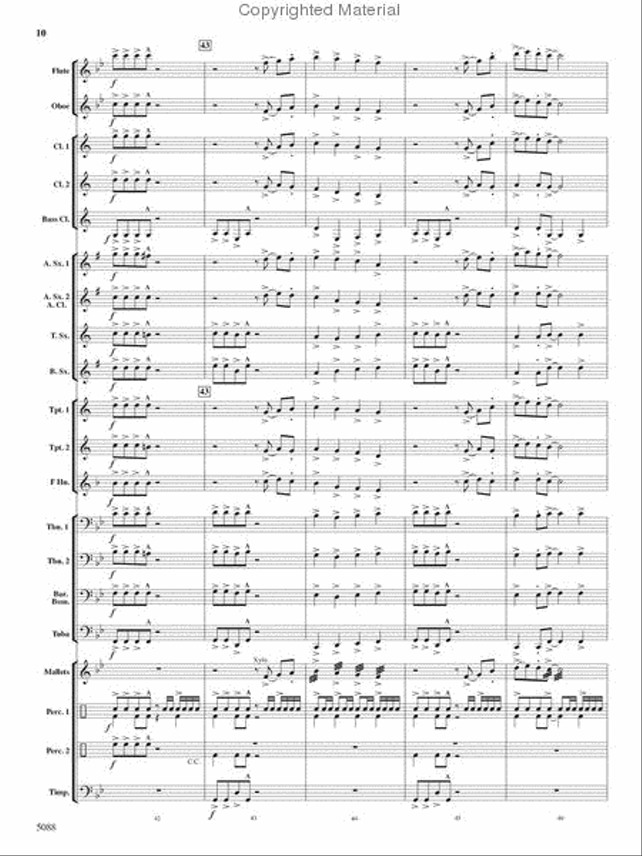 Stone Mountain Fantasy Stone Mountain Fantasy Concert Band scores gallery preview page 10